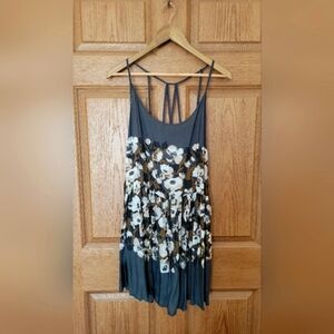 Free People Floral Tunic Tank Top